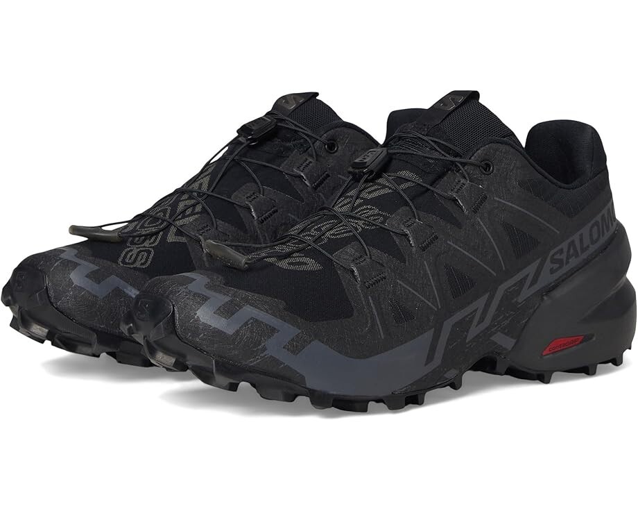 Salomon Speedcross 6 417440 Sneakers Uomo Nero Rosso Scarpe Basse Trail Running