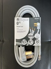 Utilitech 6-ft 3-Prong Gray Range Appliance Power Cord 148715 6/2 8/1 Ga 50 Amp
