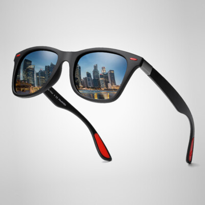 FUQIAN Polarisierte Sonnenbrille Brille Herren Damen Retro Polarized Sunglasses