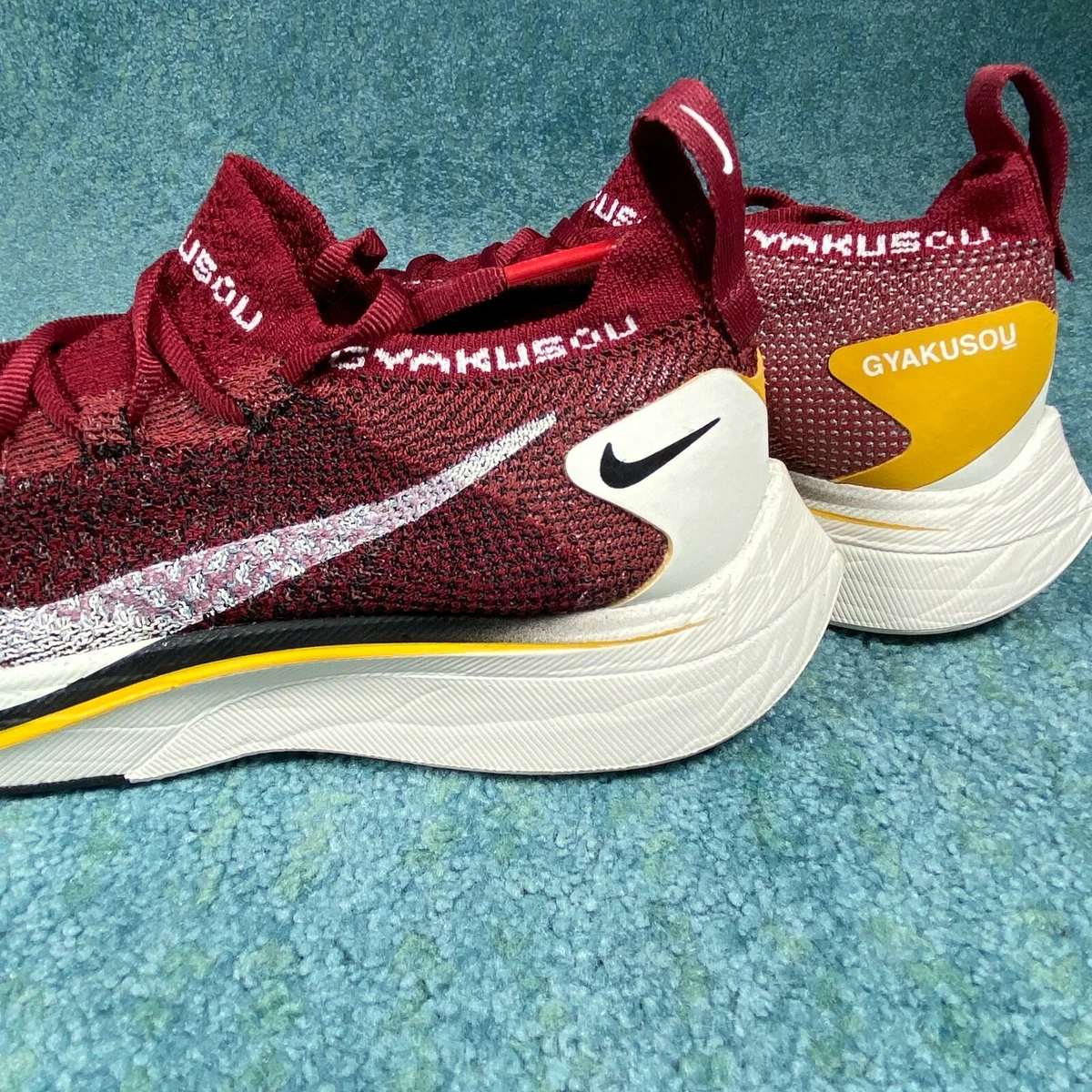 Nike Vaporfly 4% Flyknit Gyakusou Team Red AV7998-600 Mens Size 4.5 / Womens 6