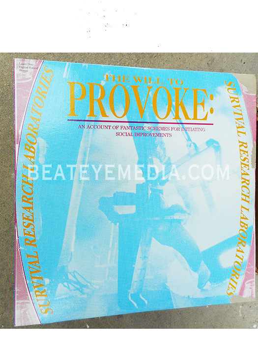 SURVIVAL RESEARCH LABS-SRL-WILL TO PROVOKE-LASERDISC-HORROR-MONSTERS-MOVIES-FILM