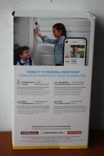 Chamberlain myQ Smart Garage Video Keypad - White (VKP1-MYQMC) - Afbeelding 3 van 6