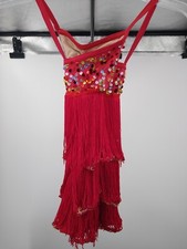 Dance Costume Weissman 7025 Small Child Jazz Latin Salsa Fringe