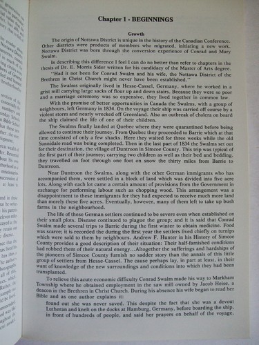 A History of the Brethren in Christ in the Nottawa District 1878 - 1978 by Swalm - Picture 6 of 7