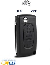 ✅COVER GUSCIO CHIAVE PER PEUGEOT 107 207 307 407 308 409 607 TELECOMANDO 3 TASTI