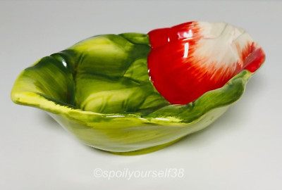 Certified International Judy Phipps Small Vegetable Serving Dish Red Green Multi
