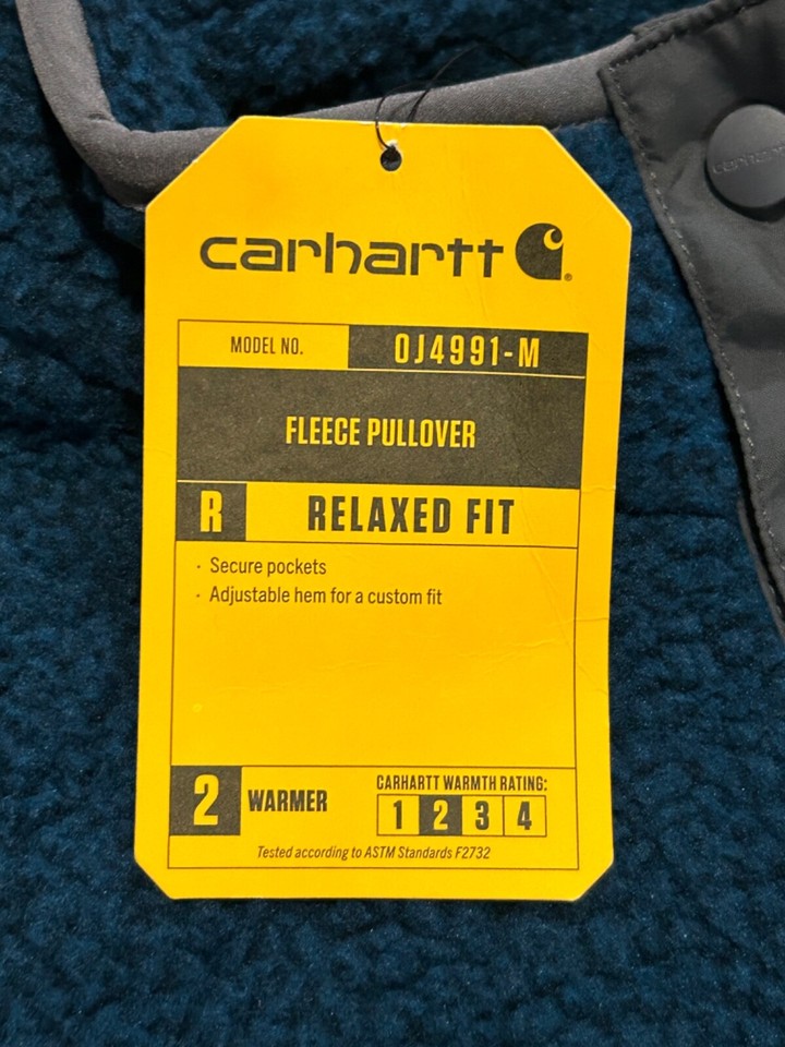 NWT Carhartt Men’s Fleece Pullover Sherpa Jacket 104991 Size XLT TALL