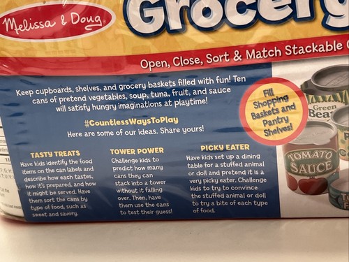 Melissa & Doug Let's Play House Grocery Cans 4088 Pretend Kitchen Food NEW - Picture 10 of 15