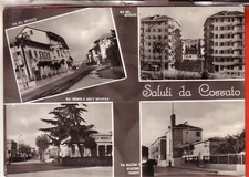 COSSATO POSTCARD B/W TRAVELLED 1958 GREETINGS VIEWS OCCASION