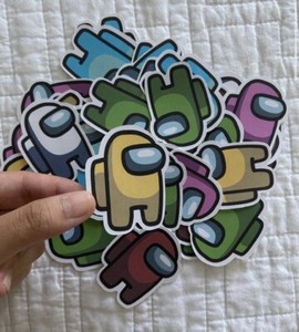 among us sticker set pack of 6 ebay