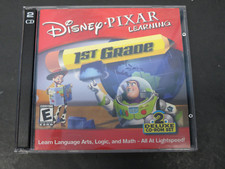 DISNEY PIXAR LEARNING - 1ST GRADE new TWO 2 DISC DELUXE CD-ROM SET