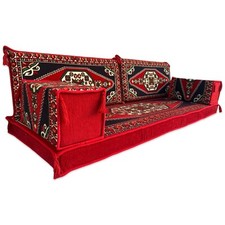 Poduszki na ławkę OUTDOOR | Zestaw sof podłogowych Majlis w stylu arabskim | ORIENTALNA sofa