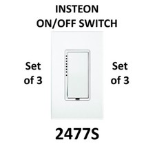 Set of 3 - Insteon 2477S SwitchLinc On/Off Du...