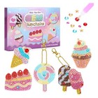 DIY Diamond Painting Keychain Kit for Kids Age 8–12 Arts and Crafts Gift Set
