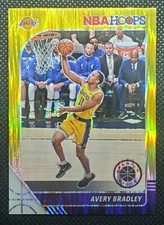 2019-20 NBA Hoops Premium Stock #91 Avery Bradley Gold Flash Prizm SSP #d 7/10!
