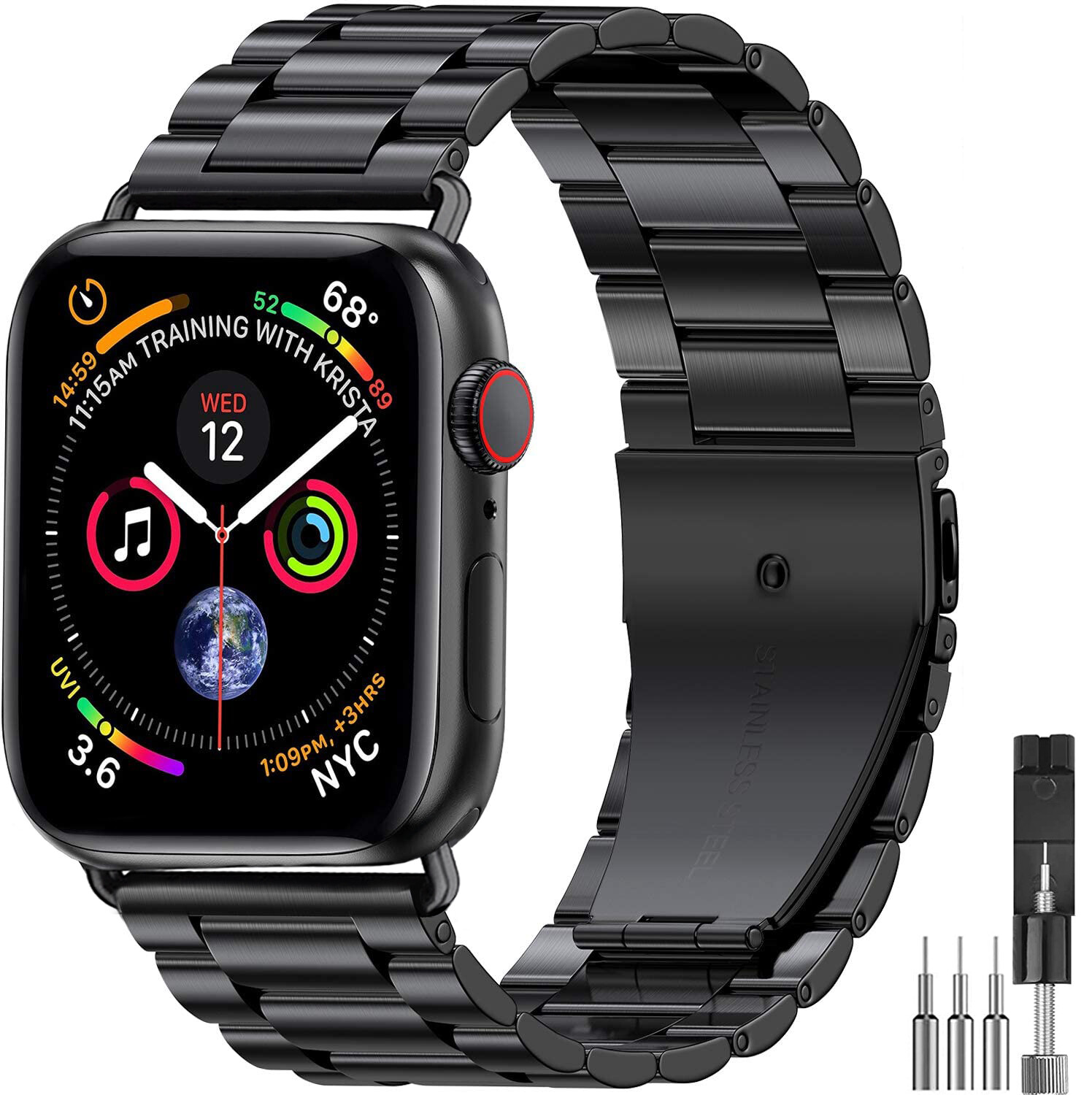 Men Business iWatch Strap Apple Watch Band 42mm 44mm 40mm 38mm