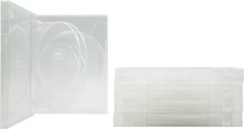  5 DV6R22CLWT 6 Disc Clear Empty Replacement Media Storage CD DVD 22MM Box Case