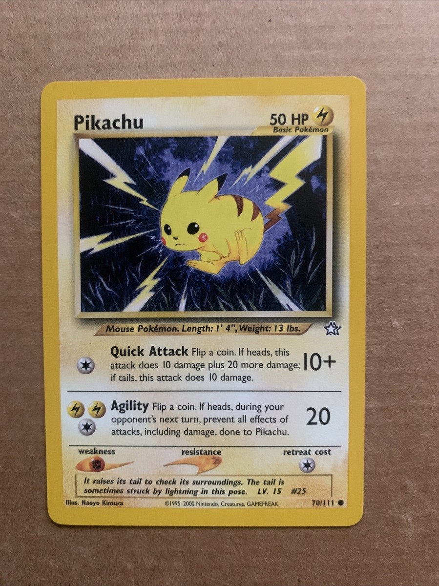 PIKACHU - 70/111 - Neo Genesis - Pokemon Card - LP | eBay