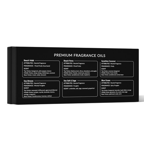 Premium Grade Fragrance Oil Gift Set 6/10ml DIY Candle Soap Perfume