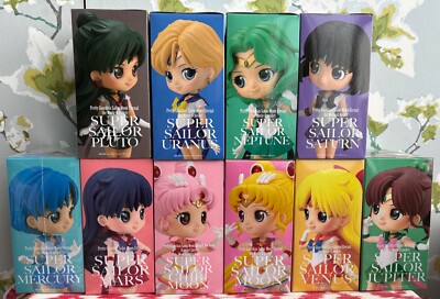Q Posket Qposket BANPRESTO Sailor Moon Eternal 10 Figuren Set Zielfernrohr JAPAN