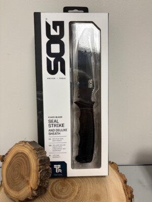 SOG Seal Strike Fixed Blade Black KNIFE Brand NEW in Package