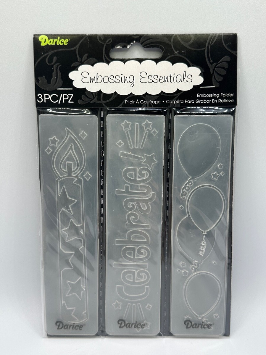 Darice Embossing Folder Borders 3er Pack – Prägestempel Für Papier & Karten Im Natur-Design