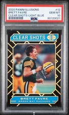 Brett Favre 2020 Panini Illusions CLEAR SHOTS LIGHT BLUE PSA 10 #D/299 POP 1!!!!