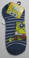 New Womens Size 4-10 Nickelodeon SpongeBob SquarePants Striped 1 Pair Socks