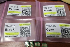 4 Toner Chip for Brother TN-810, TN810, HL-L9410CDN, HL-L9430CDN HL-L9470 Refill