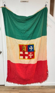 Vintage Azzurra Racing Team Sailing Italian Marine Naval Flag 83’ America's Cup