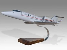 Bombardier Learjet 60 N999LJ Desk Wood Airplane New Model Large Scale 1/48