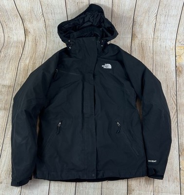 Women's The North Face Hyvent 2 In 1 Black Coat Jacket Size Medium