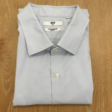 Uniqlo Men’s Long Sleeve Non Iron Slim Fit Blue Striped Shirt Size 3XL - M110