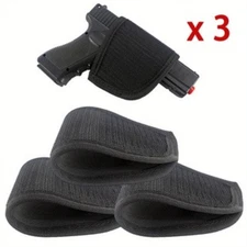 3Pcs Tactical Hook Loop Pistol Holster Concealed Carry Right & Left Gun Holster