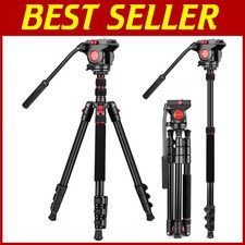 Professional 72" Video Tripod with Fluid Head