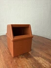 Vintage Fisher-Price Little People #2552 McDonald’s Restaurant Brown Trash Can