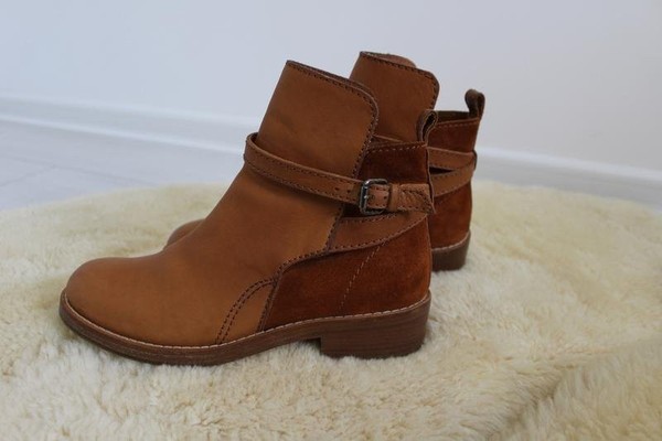 Women Acne Studios Boots Brown Leather 39 #4NU8