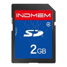 INDMEM SD Card 2GB Class 4 Flash Memory 2G SLC Stanard Secure 1PC, 1PC
