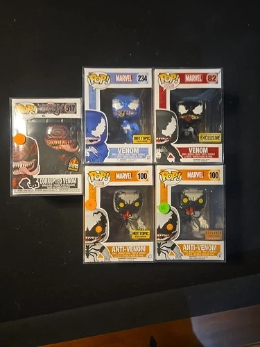 New ListingFunko Pop Marvel Symbiote Lot of 5 Vinyl Figures Venom Bobbleheads New Unopened