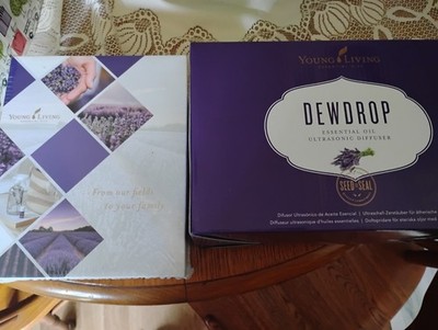 Young Living Book Essential oils Starter Kit w Dewdrop Diffuser - FREE SHIP!