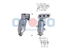 Katalysator Oyodo 10N0061-OYO für TOYOTA AYGO KGB10_ KGB10R GPL VVTi KGB10 107