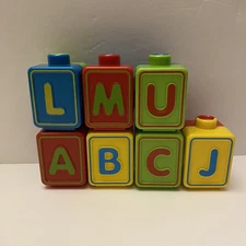 VTech Ultimate Alphabet Activity Cube Replacement Double Sided Letter Block Lot