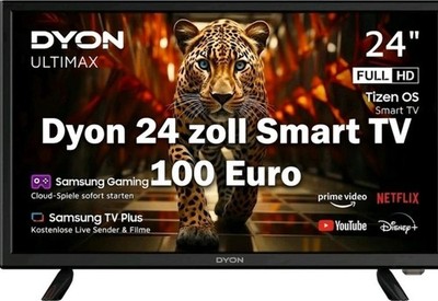 Dyon 24 Zoll Full HD Smart TV mit Tizen OS.