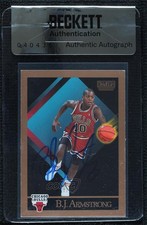 BAS 1990-91 Skybox BJ Armstrong #37 Seal of Authenticity Auto 3c7