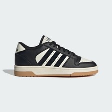 adidas Break Start Kids Sneakers Youth Size 4.5 Black White School Shoes NWT