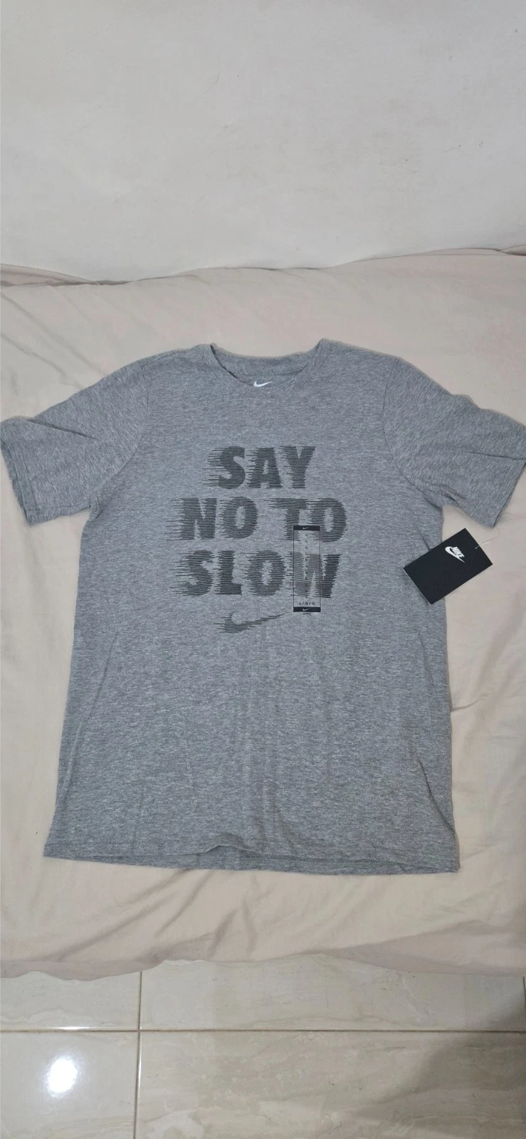 Nike Boys Casual Grey Top T Shirt Blouse Summer Wear
