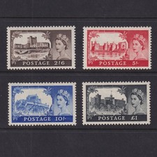 GB QEII 1955 Waterlow High Value Castles Set SG536/539 Fine Mounted Mint MM MH