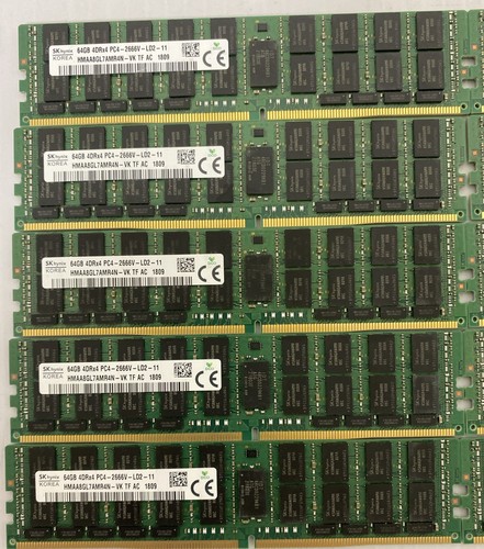 Lot of 15 SK hynix HMAA8GL7AMR4N-VK 64GB 4DRx4 PC4-2666V Server Memory (=960 GB) - Picture 2 of 5