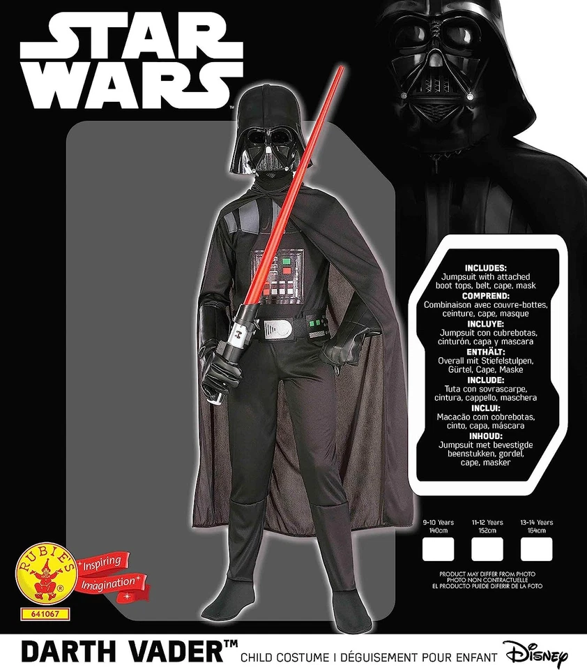 Rubie's Official Disney Star Wars Darth Vader Classic Child Costume, Kids Fancy - Image 4 of 4