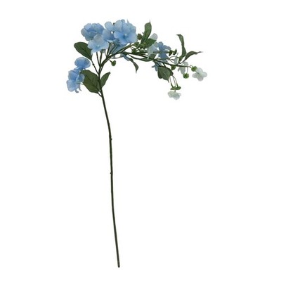 28 in Artificial Blue Drip Hydrangea Flower Stem Indoor Decoration